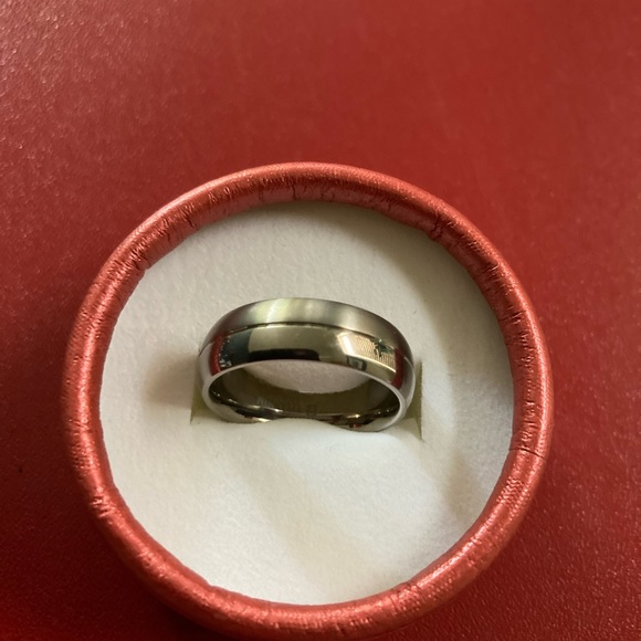 COPY - Titanium band “Classic style” Size 9.5. 7 cm  1/2 satin matte & polished… - Picture 6 of 8